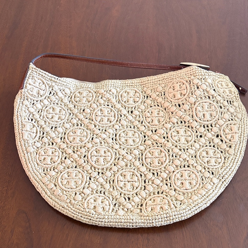 Tory Burch Balloon Bag with Brown Leather Trim - Picture 3 of 8